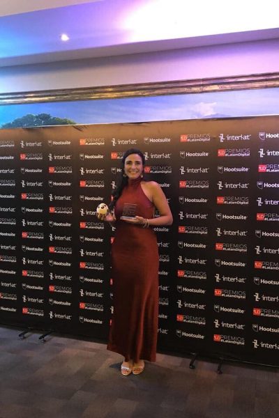 jhamile abuabara , I achieved third place in the Latam Digital 2018 Awards in the Digital Entrepreneur